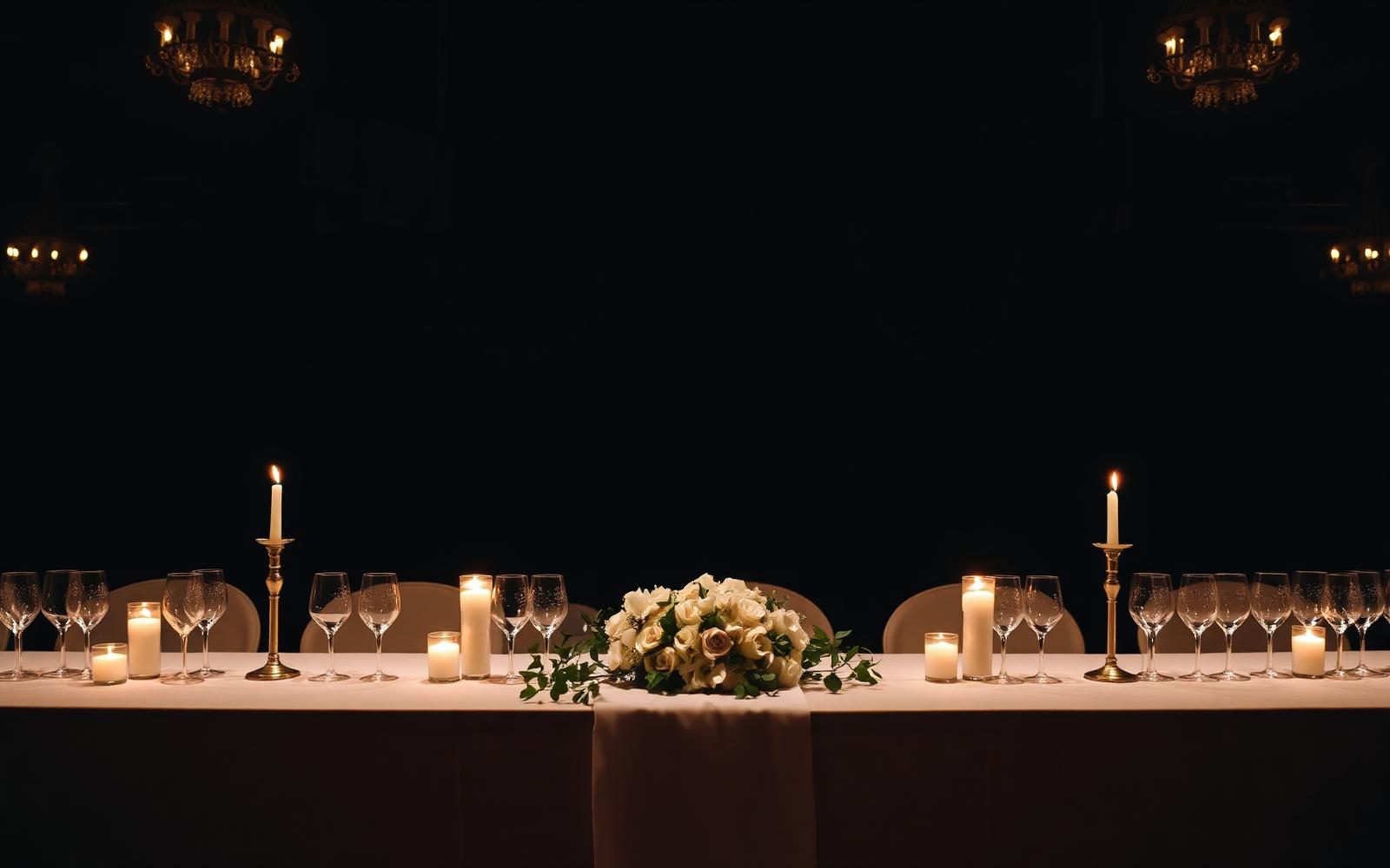 weddings catering setting